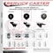 Service Caster 3'' Black Neoprene Rubber Caster Side Mount Bracket SCC-GR03S310-NPRB-BK-71678-CB180 - alternate 3
